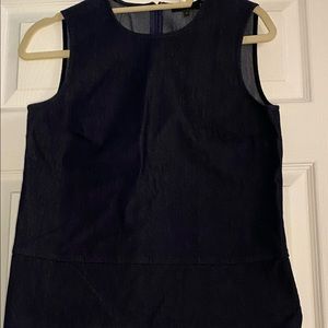 Theory Jade S spring  Denim Sleeveless Top Women's Size S